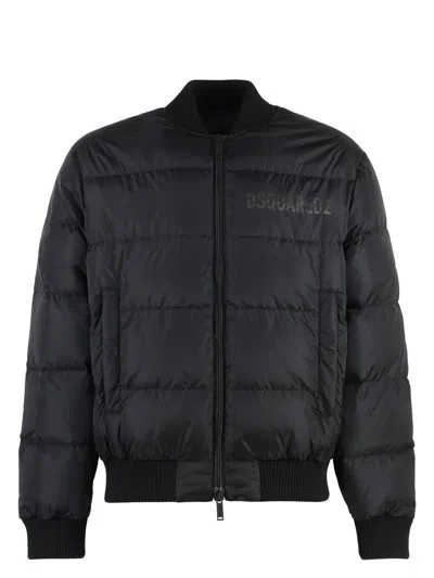 Dsquared2 Men's Nylon Puffer Bomber Jacket