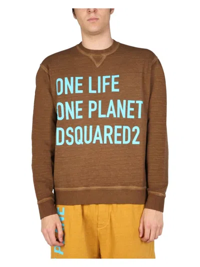 DSQUARED2 MEN'S ONE LIFE ONE PLANET SWEATSHIRT