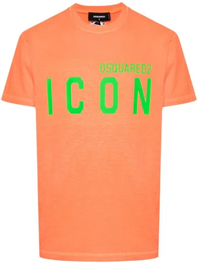 Dsquared2 Orange Cotton T-shirt