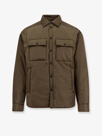Dsquared2 Men Padded Nylon Shirt/jacket In Green