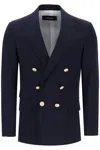 DSQUARED2 MEN'S PALM BEACH DOUBLE-BREASTED JACKET IN BLUE