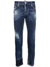 Dsquared2 Men's Pants 5 Pockets In Navy Blue