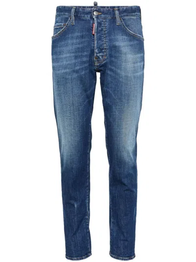 Dsquared2 Cool Guy Cotton Denim Jeans In Navy