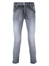 Dsquared2 Low-rise Cropped Jeans In Black