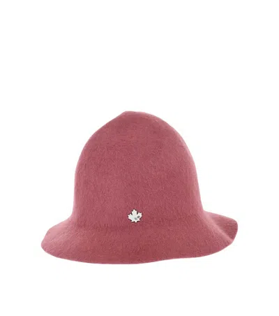 Dsquared2 Men Pink Solid Bucket Hat