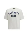 Dsquared2 Men White T-shirt With Logo Print On The Front In Cotton Man In White