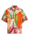 DSQUARED2 MEN'S PSYCHEDELIC DREAMS STRETCH-COTTON CAMP SHIRT