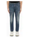 Dsquared2 Regular Blue Washed Denim Jeans Men