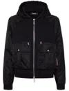 Dsquared2 Zip-up Cotton Hoodie In Multicolor