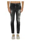 Dsquared2 "rocky Mountains Wash Skater" Jeans In Black