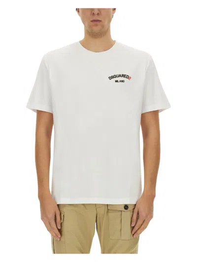 DSQUARED2 MEN'S RUBBER LOGO T-SHIRT