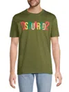 Dsquared2 Man T-shirt Military Green Size L Cotton In Green