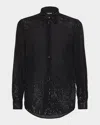 Dsquared2 Pinstriped Shirt In Animal Print