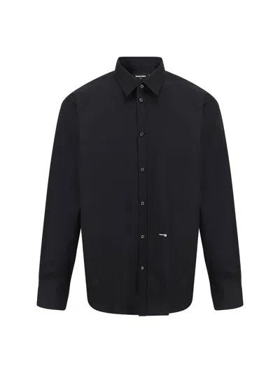 Dsquared2 Men Shirt In Black