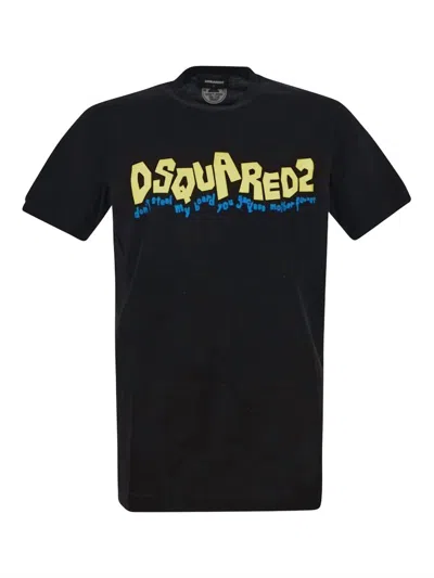 Dsquared2 Men's Short Sleeve T-shirt In Black