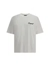 Dsquared2 Men White T-shirt With Embroidered Logo On The Chest In Cotton Man In White