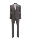 Dsquared2 Men Single-breasted Wool-blend Suit In Gray