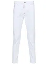 Dsquared2 White Cotton Denim Jeans In White