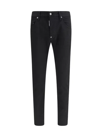 Dsquared2 Men Skater Jeans In Black