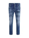 Dsquared2 Dsquared Stretch Denim Skater Jeans In Blue