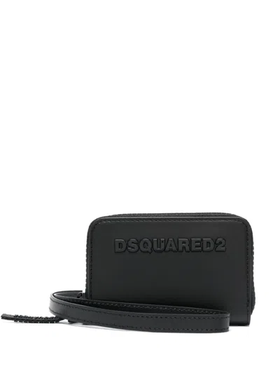 Dsquared2 Men's Small Leather Goods In Classic Black For Ss23 Collection