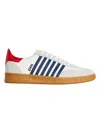 Dsquared2 Man Sneakers Off White Size 8 Calfskin In White