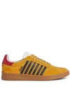 Dsquared2 Lace-up Low-cut Skate Shoes In Arancio