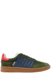 Dsquared2 Low Top Suede Boxer Sneakers In Green
