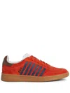 Dsquared2 Boxer Low-top Sneakers In Orange Blue  Brown