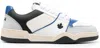 Dsquared2 Man Sneakers Light Grey Size 9 Leather In Bianco Blu Nero