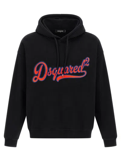 Dsquared2 Men's Sponge Patch Hoodie In Black