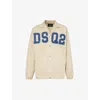 DSQUARED2 BRAND-EMBELLISHED RELAXED-FIT STRETCH-COTTON JACKET