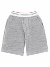 Dsquared2 Oversize Logo Repeated Waistband Shorts In Gray