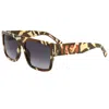 Dsquared2 Icon Camouflage Square-frame Sunglasses In Brown