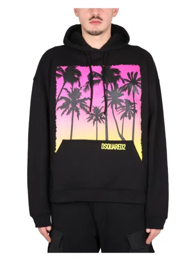 DSQUARED2 MEN'S SUNRISE PRINT SWEATSHIRT