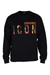Dsquared2 Logo Printed Crewneck Sweatshirt In Black