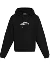 Dsquared2 Relax Fit Hoodie In Black