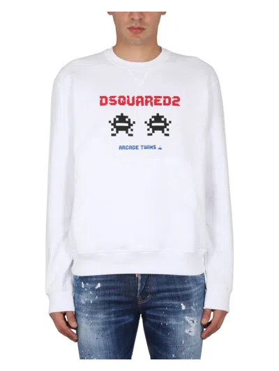 DSQUARED2 MEN'S SWEATSHIRT WITH LOGO PRINT