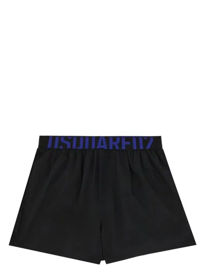 Dsquared2 Men's Swimsuit With Logo In Black