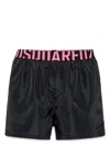 Dsquared2 Dsquared Men Boxer Swimsuit In Black