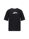 Dsquared2 Black T-shirt With Contrasting Icon Print In Black