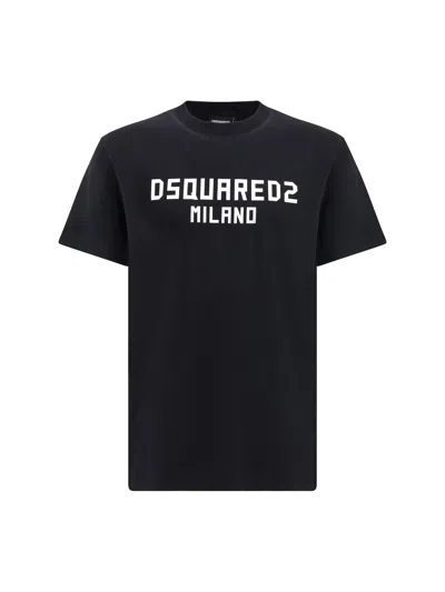 DSQUARED2 DSQUARED2 MEN T-SHIRT WITH “DSQUARED2 MILANO” LOGO PRINTED