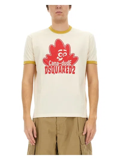 DSQUARED2 MEN'S T-SHIRT WITH PRINT