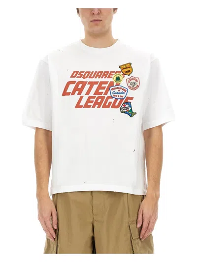 DSQUARED2 MEN'S T-SHIRT WITH PRINT