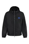 Dsquared2 Technical Fabric Hooded Jacket In Black