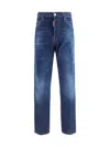 Dsquared2 Blue Cotton Slim Fit Jeans In Blue