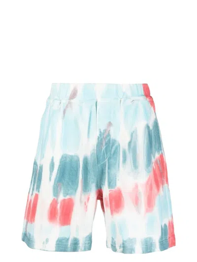Dsquared2 Men's Tie Dye Distressed Relax Fit Shorts | Size Large | S71mu0726s25539964 Color Multiplecolors
