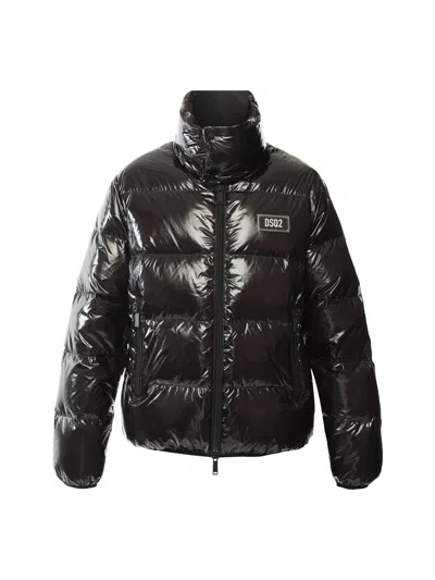 Dsquared2 Sleek Ultralight Down Jacket In Black
