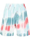 Dsquared2 Distressed-effect Cotton Shorts In Red