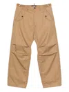 Dsquared2 Gathered-knees Cargo Pants In Brown